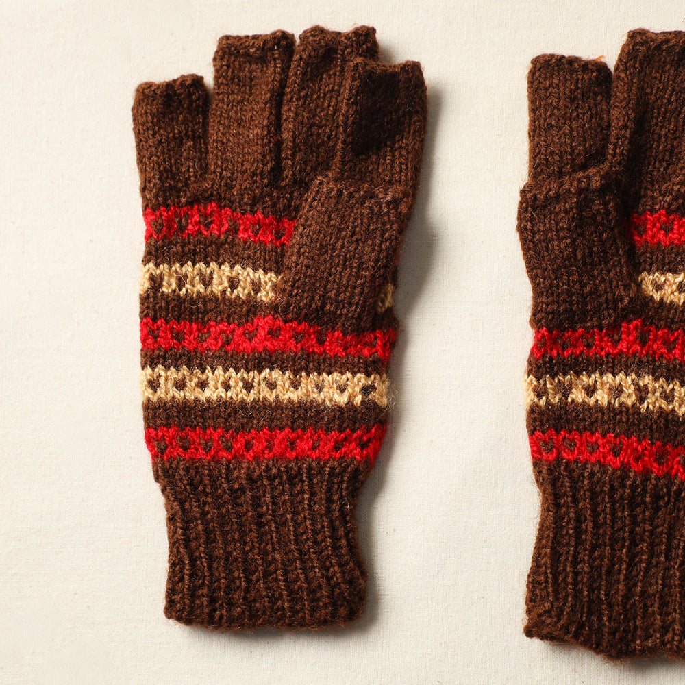 Kumaun Hand Knitted Woolen Gloves (Adult) 09