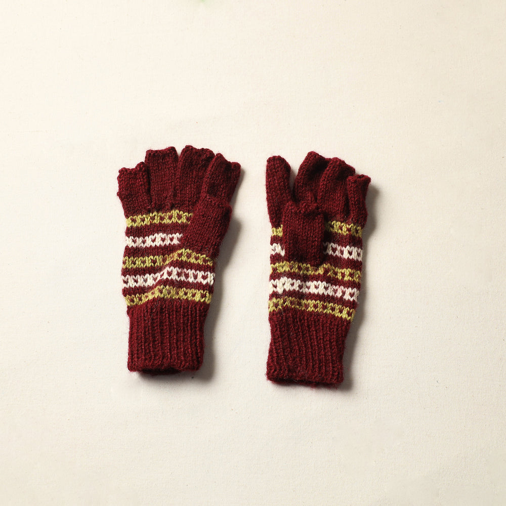 Kumaun Hand Knitted Woolen Gloves (Adult) 10