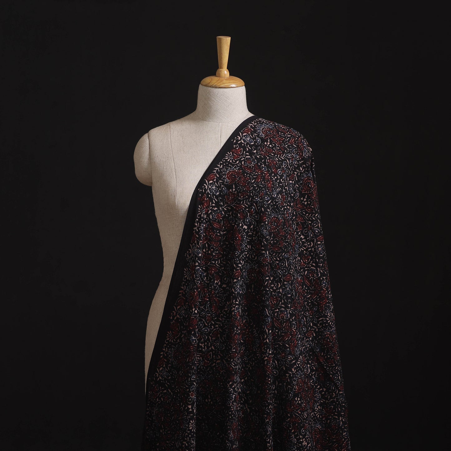 Ajrakh Hand Block Print Natural Dyed Cotton Hakoba Fabric 81