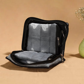 Grey Handmade 4 Pockets Cotton Jewelry Bag 20 