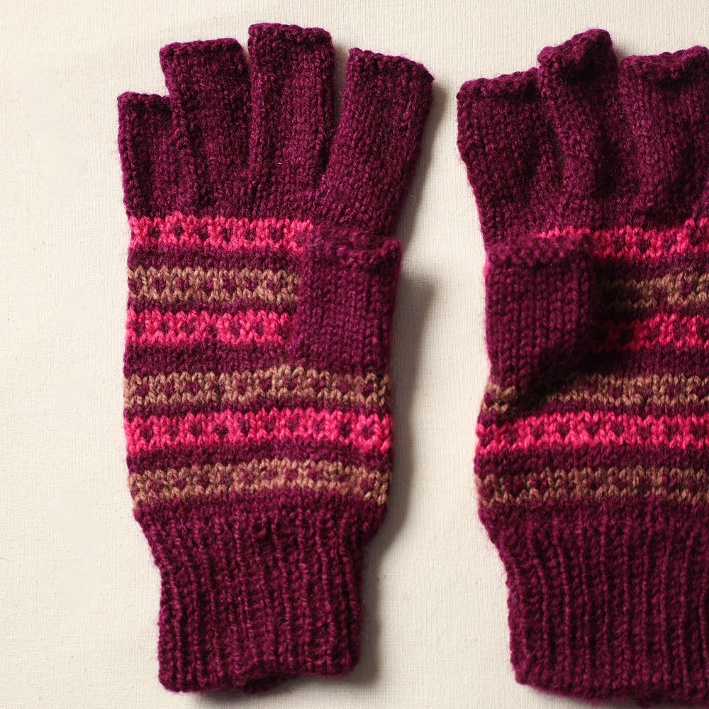 Kumaun Hand Knitted Woolen Gloves (Adult) 15