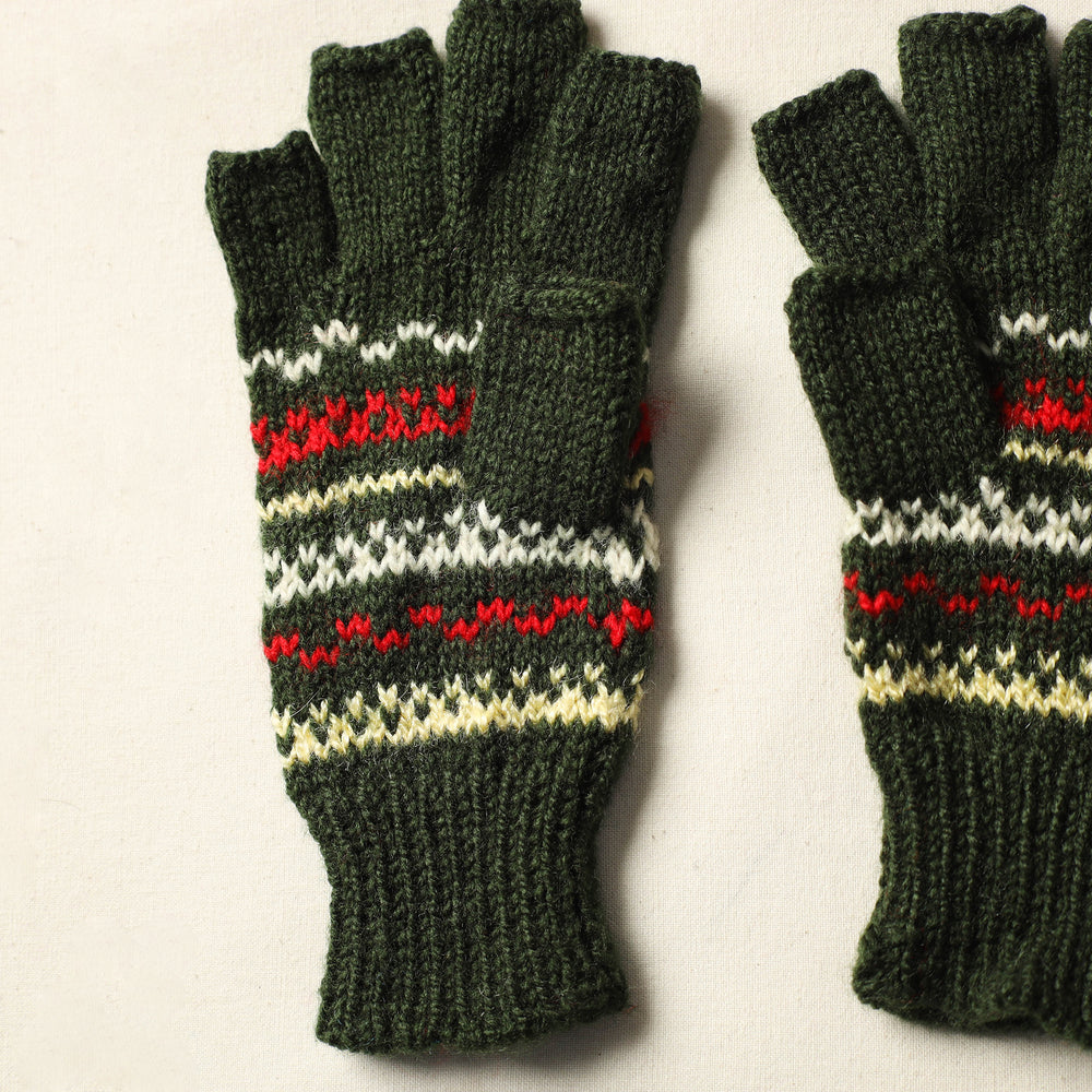 Kumaun Hand Knitted Woolen Gloves (Adult) 16