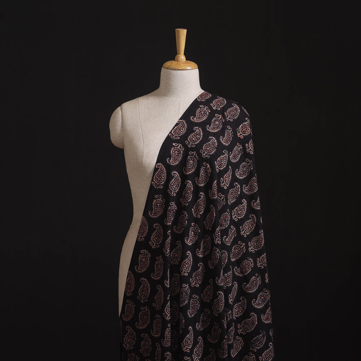 Ajrakh Hand Block Print Natural Dyed Cotton Hakoba Fabric 97