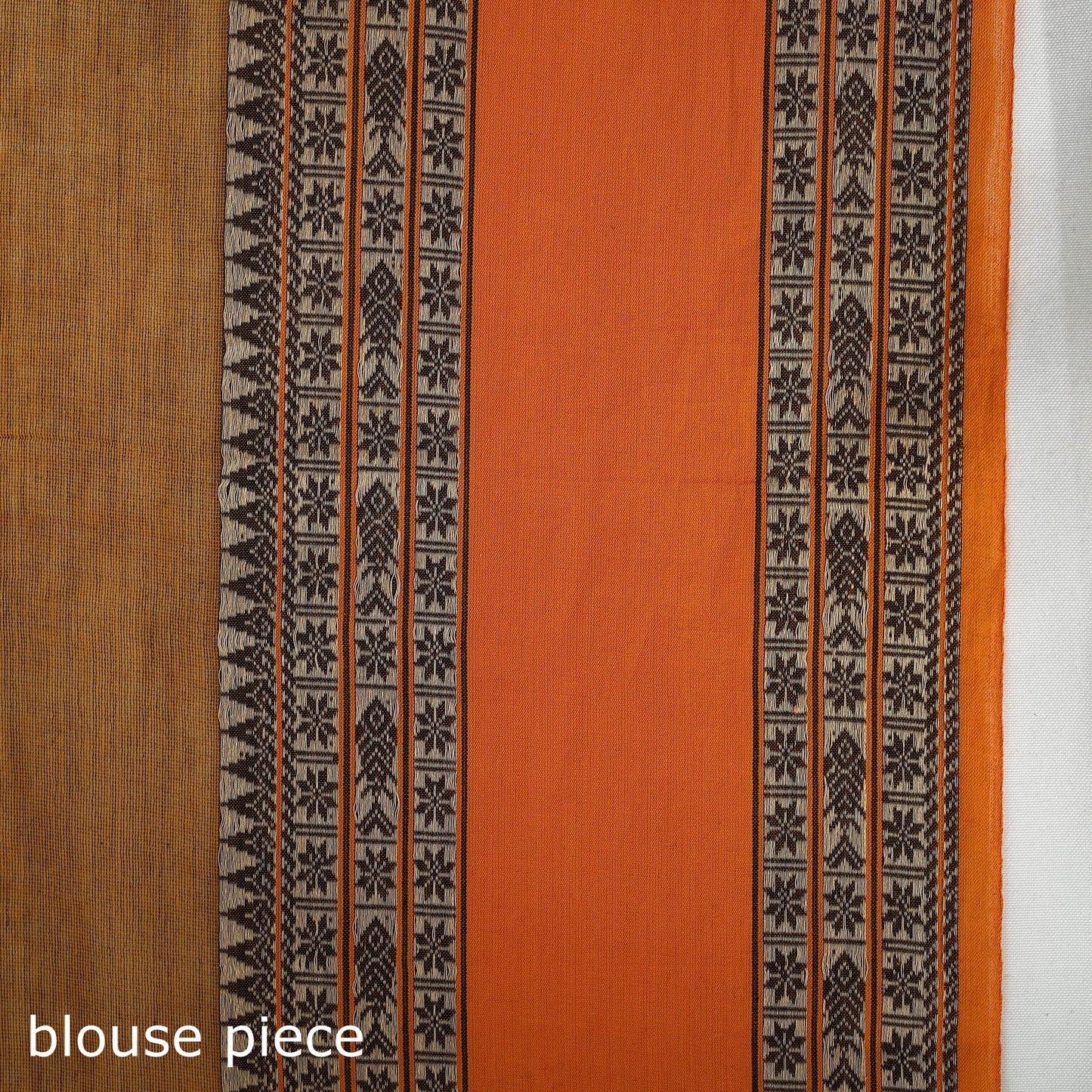 Buy Brown Bengal Woven Border Handloom Cotton Saree 