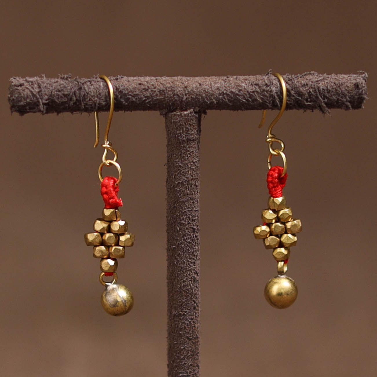 Tribal Odisha Dokra Threadwork Handmade Earrings 111