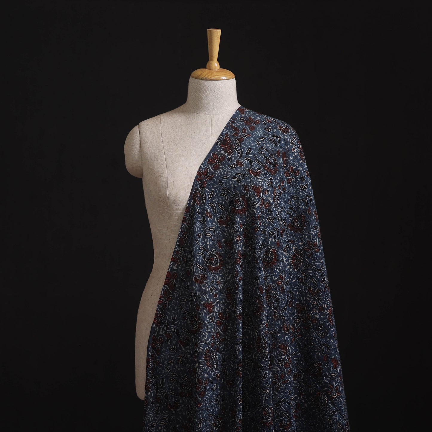 Ajrakh Hand Block Print Natural Dyed Cotton Hakoba Fabric 109