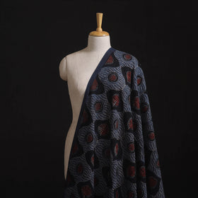Ajrakh Hand Block Print Natural Dyed Cotton Hakoba Fabric 115