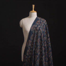 Ajrakh Hand Block Print Natural Dyed Cotton Hakoba Fabric 118