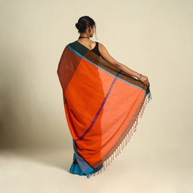  Brown Bishnupur Mul Cotton Saree from Bengal