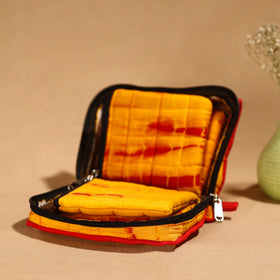 Yellow Handmade 4 Pockets Cotton Jewelry Bag 28