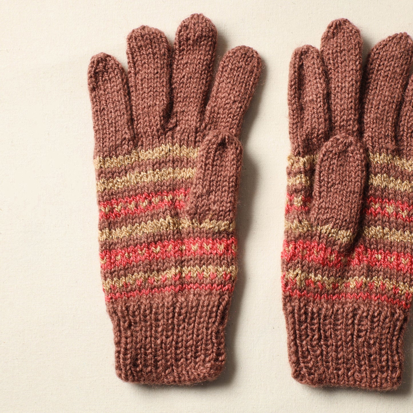 Kumaun Hand Knitted Woolen Gloves (Adult) 30