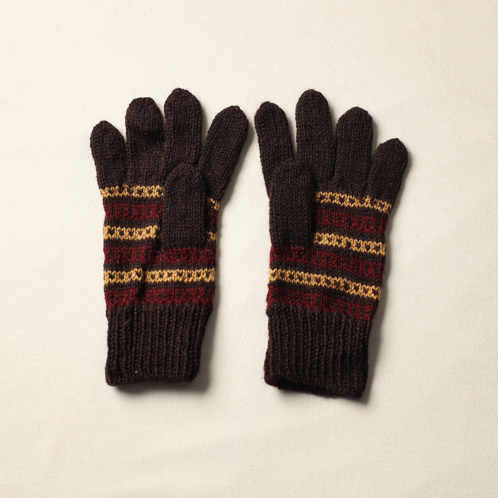 Kumaun Hand Knitted Woolen Gloves (Adult) 32