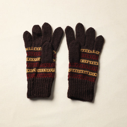 Kumaun Hand Knitted Woolen Gloves (Adult) 32