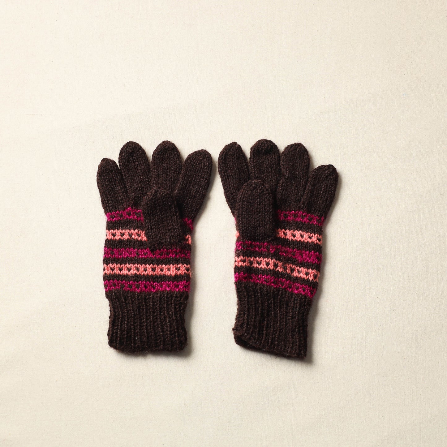 Kumaun Hand Knitted Woolen Gloves (Adult) 33