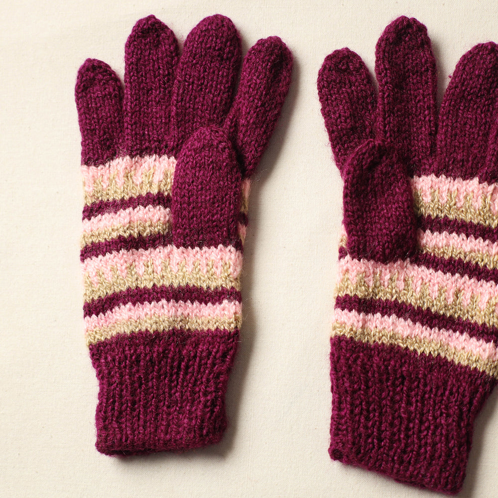 Kumaun Hand Knitted Woolen Gloves (Adult) 34