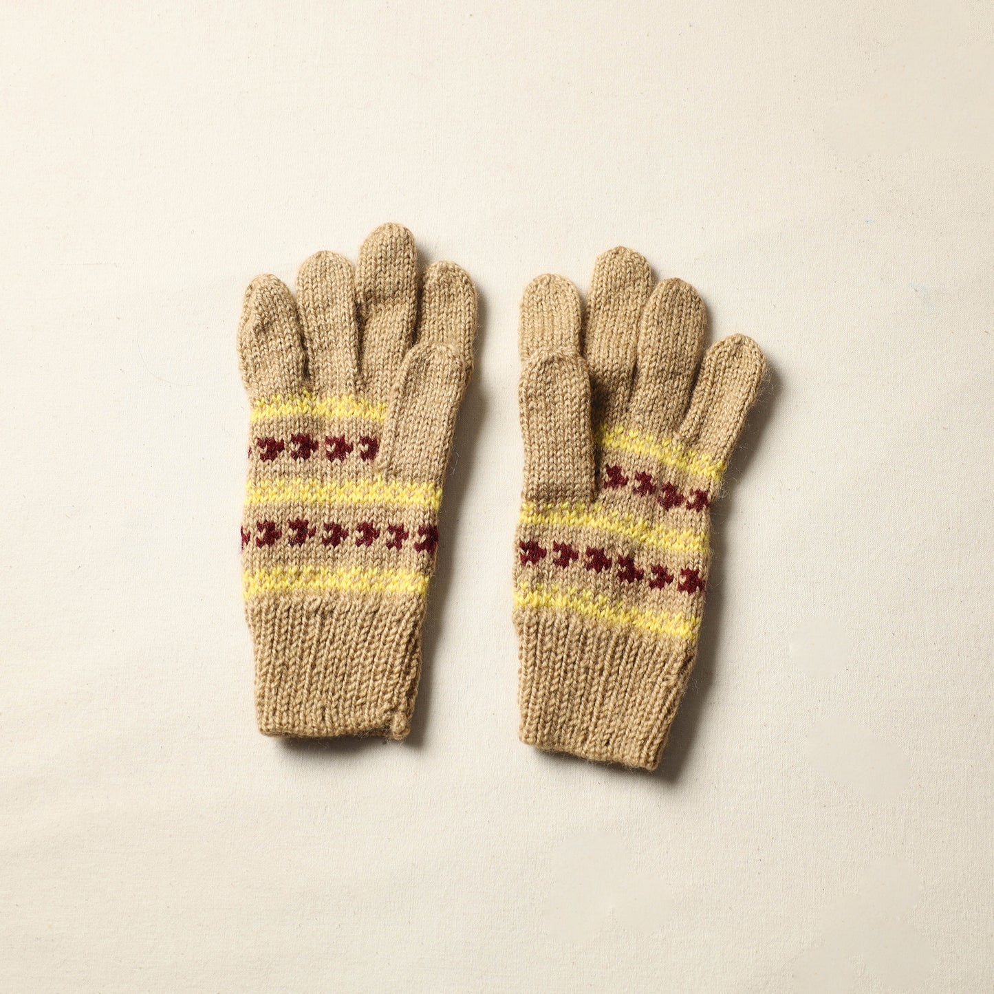 Kumaun Hand Knitted Woolen Gloves (Adult) 35