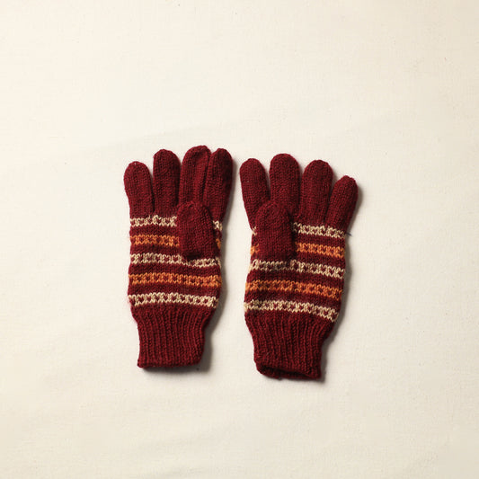 Kumaun Hand Knitted Woolen Gloves (Adult) 36