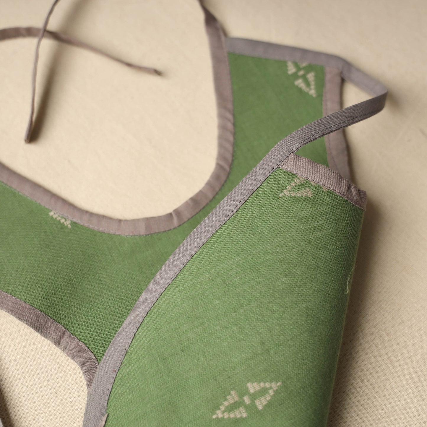 Green Handmade Cotton Baby Bib