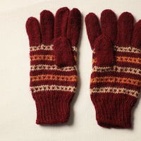 Kumaun Hand Knitted Woolen Gloves (Adult) 36