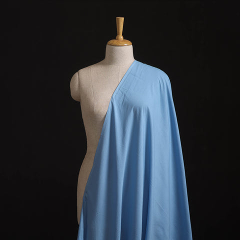 Blue - Prewashed Cotton Plain Fabric 18
