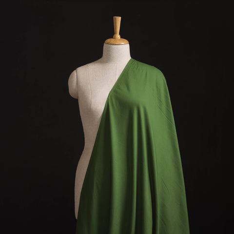 Green - Prewashed Cotton Plain Fabric 17