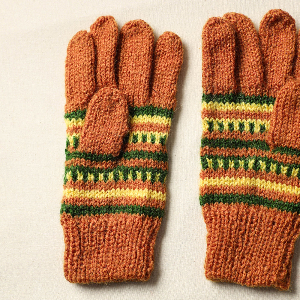 Kumaun Hand Knitted Woolen Gloves (Adult) 37