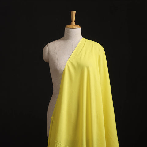 Yellow - Prewashed Cotton Plain Fabric 13
