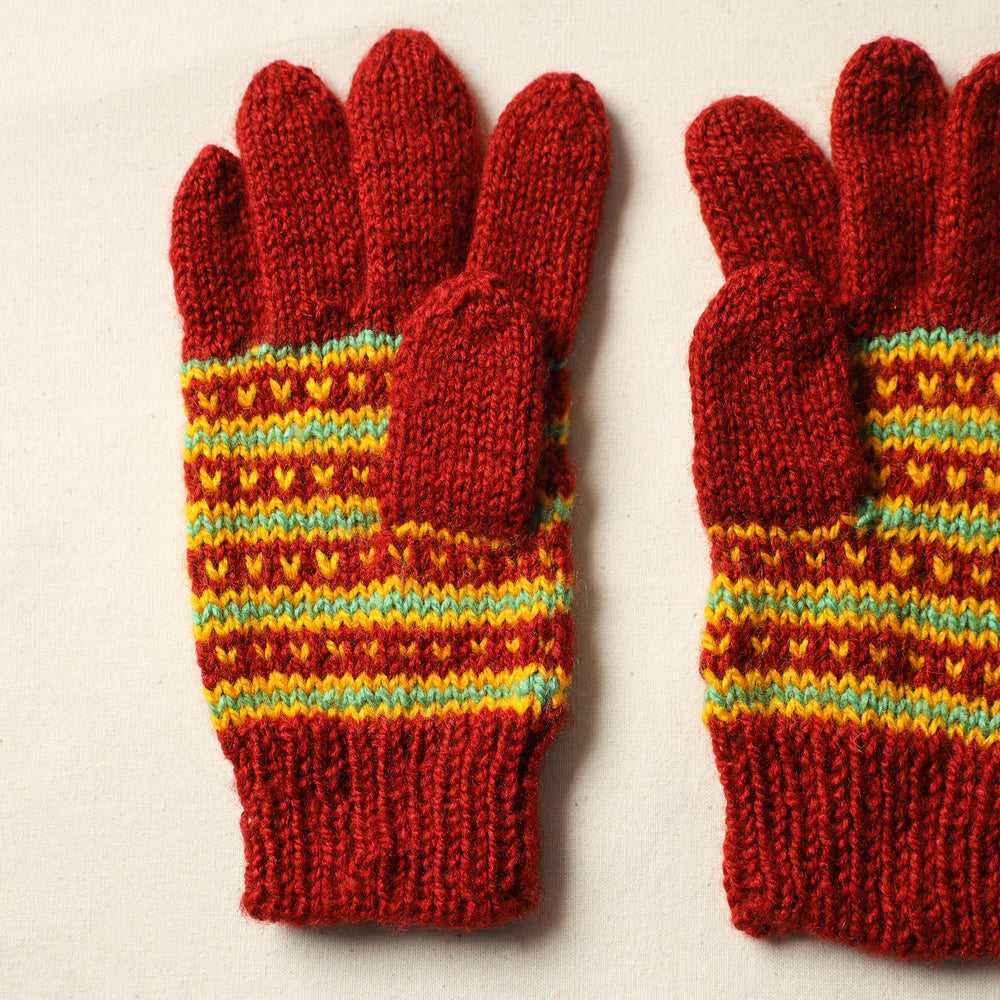 Kumaun Hand Knitted Woolen Gloves (Adult) 39