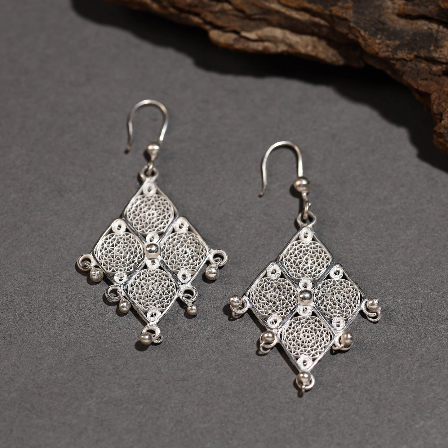 Kalinga Filigree Sterling Silver Earrings 16