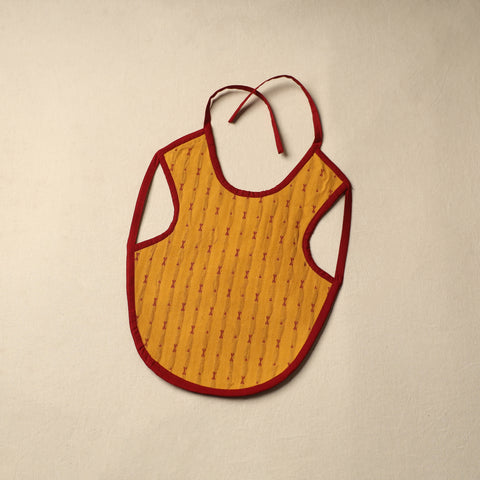 Yellow Handmade Cotton Baby Bib