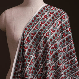 Red - Sanganeri Hand Block Print Cotton Fabric 20
