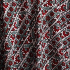 Red - Sanganeri Hand Block Print Cotton Fabric 20