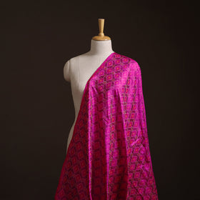 Pochampally Ikat Pure Handloom Raw Silk Fabric 08