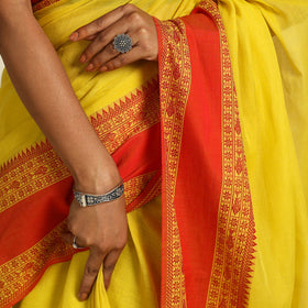Buy Yellow Bengal Woven Border Handloom Cotton Saree