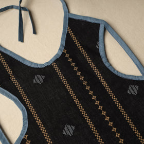 Black Handmade Cotton Baby Bib