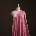Pink - Akola Hand Block Print Slub Cotton Fabric 22