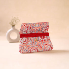 Embossed Leather Flap Hand Print Clutch  10