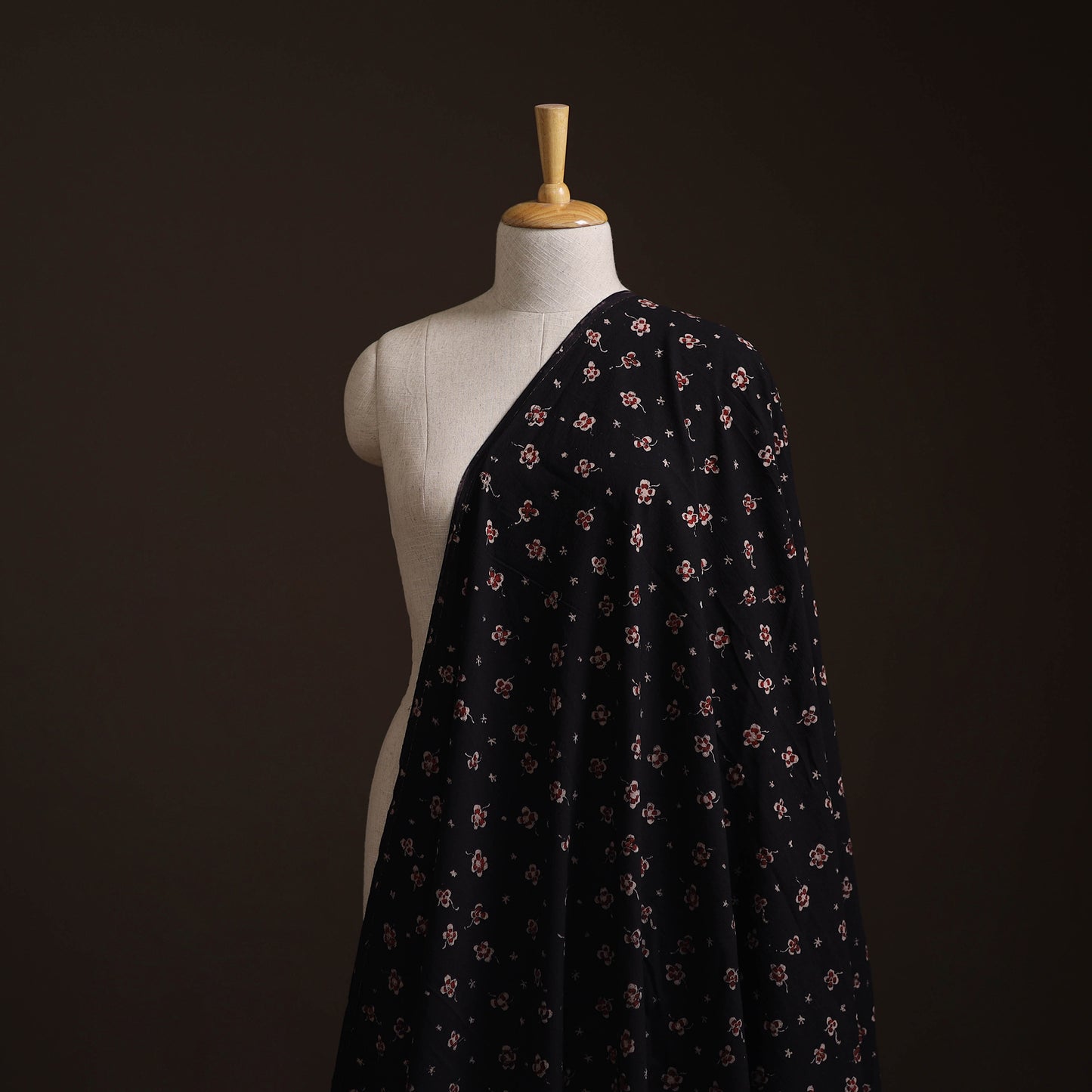 Hand Block Ajrakh Print Natural Dyed Cotton Fabric 21