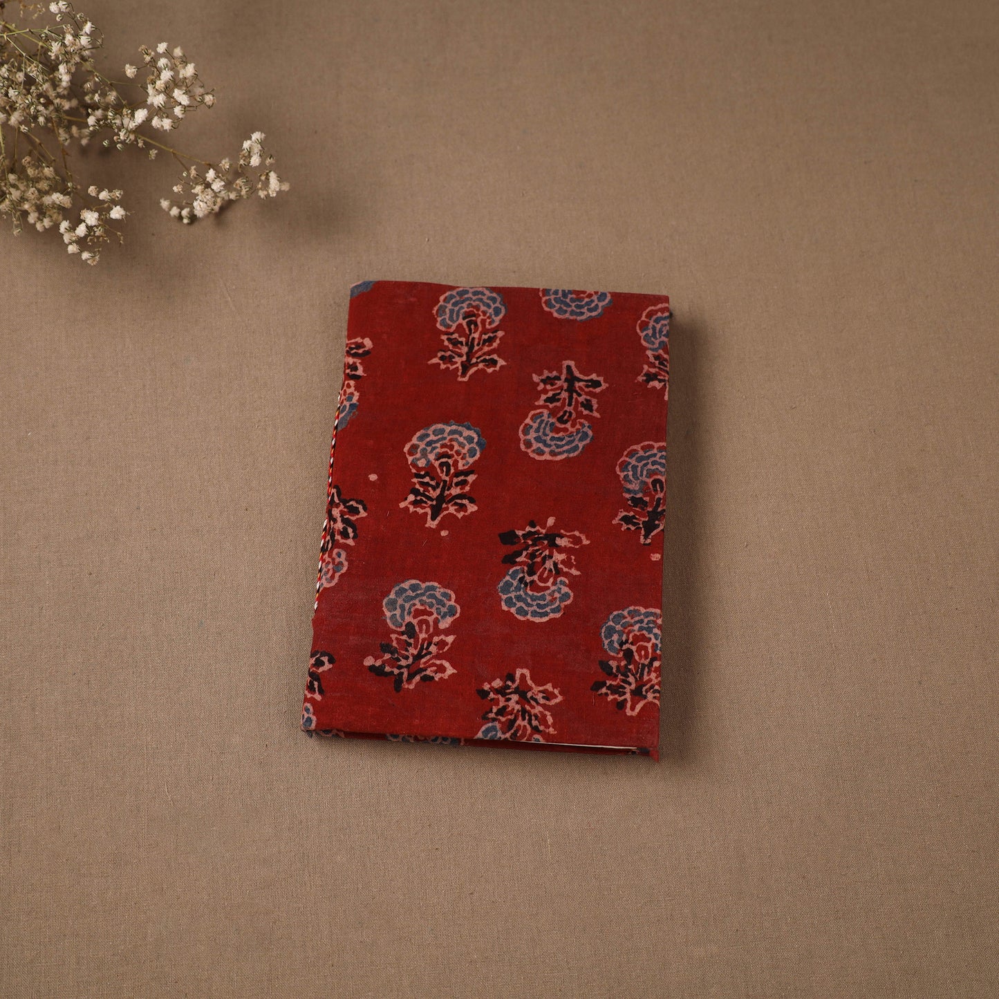 Handmade Paper Notebook in Ajrakh Cover (7 x 5 in) 48