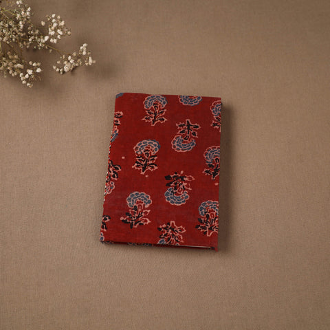 Red - Handmade Paper Notebook in Ajrakh Cover (7 x 5 in) 48