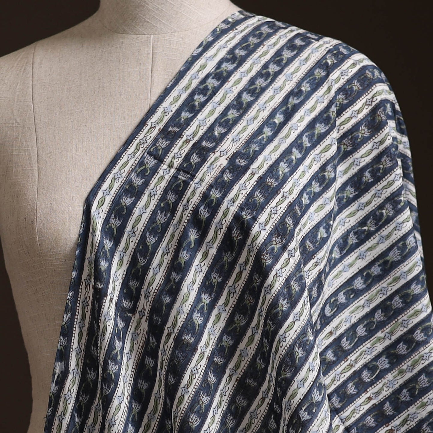Sanganeri Hand Block Print Cotton Fabric 01