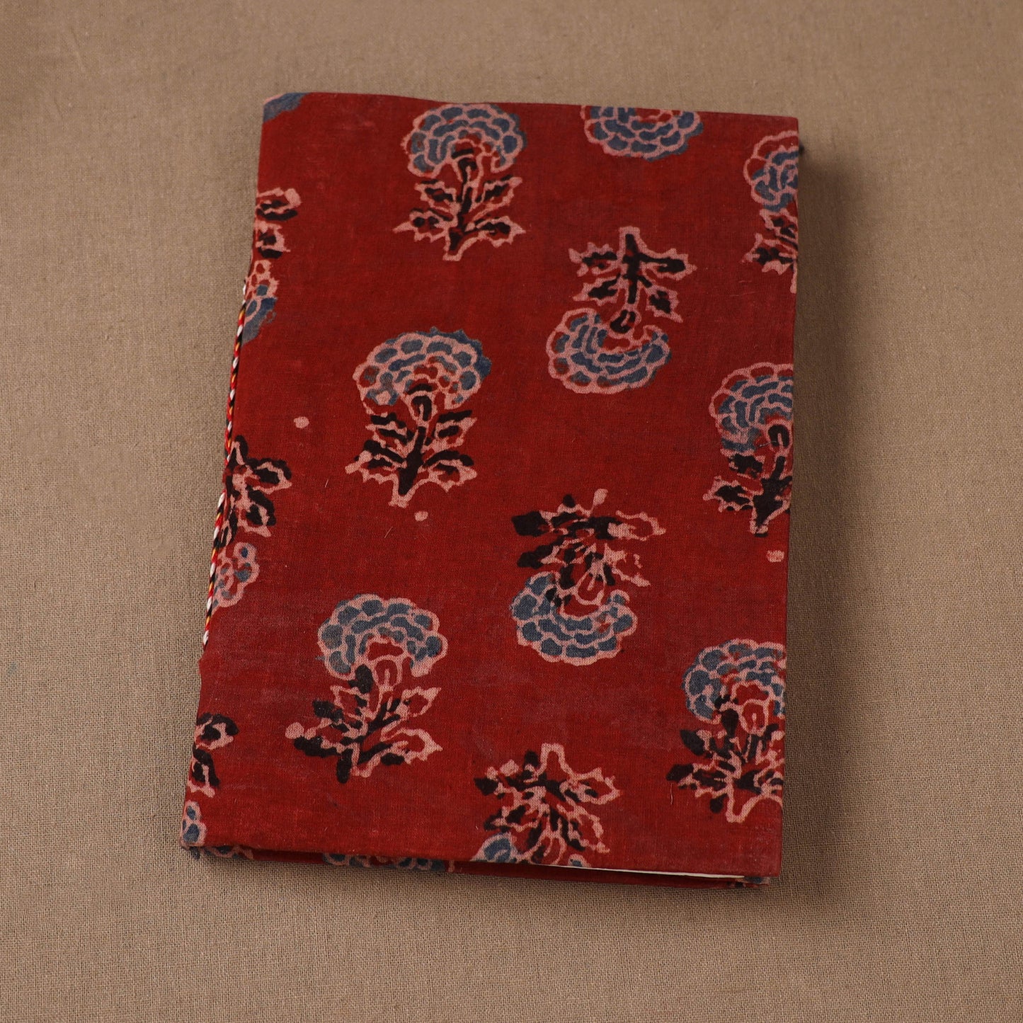 Handmade Paper Notebook in Ajrakh Cover (7 x 5 in) 48