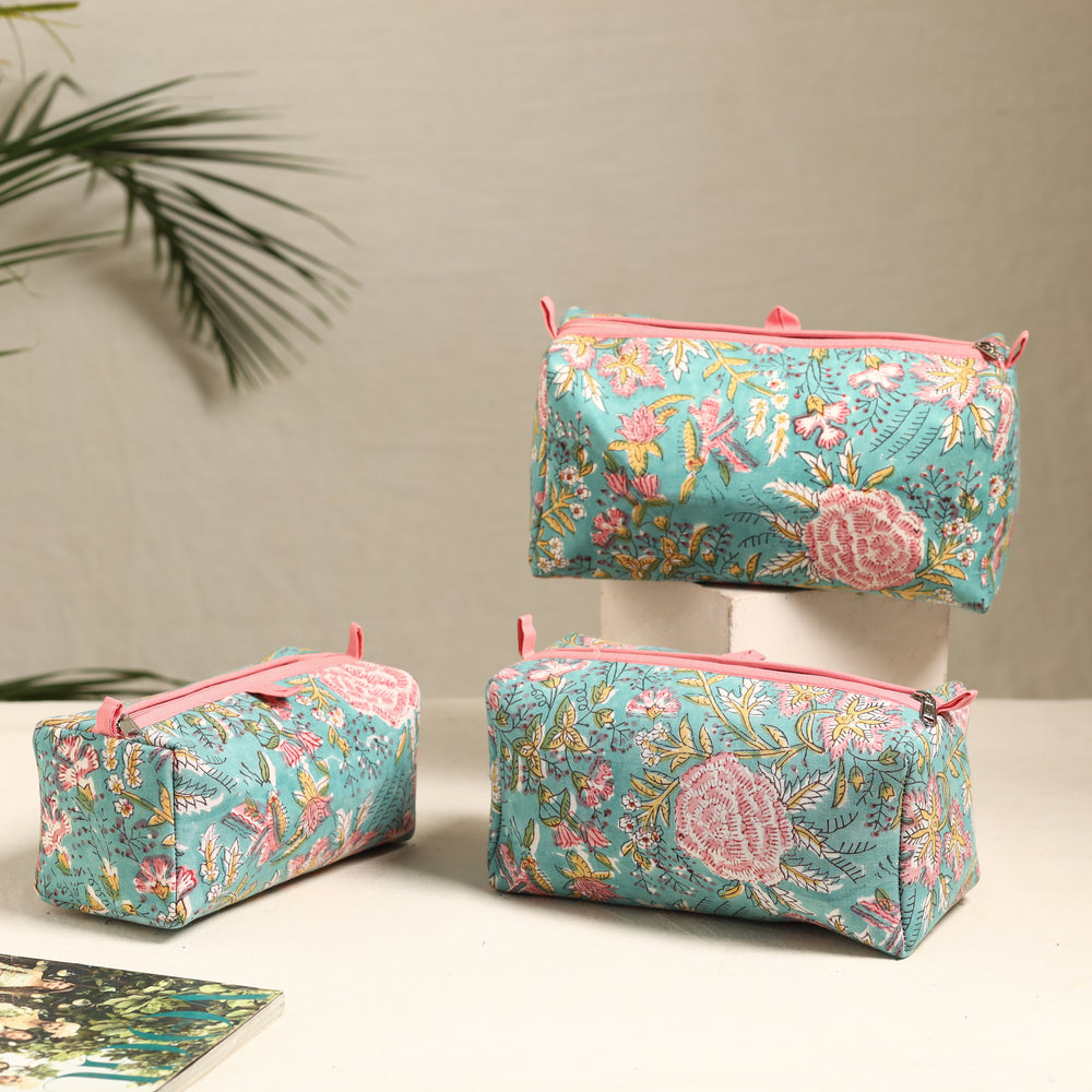 Cotton Toiletry Bag Set