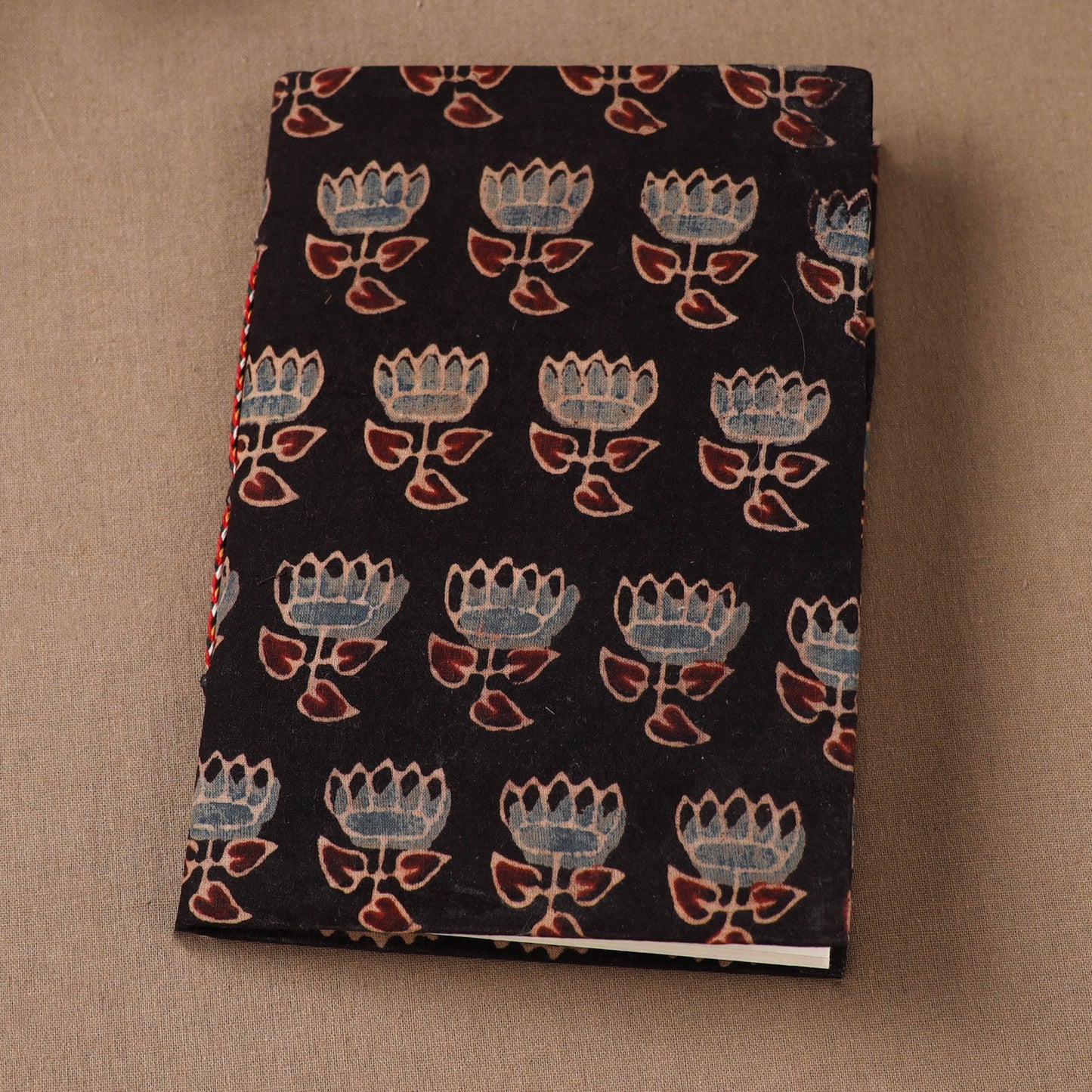 Handmade Paper Notebook in Ajrakh Cover (7 x 5 in) 47