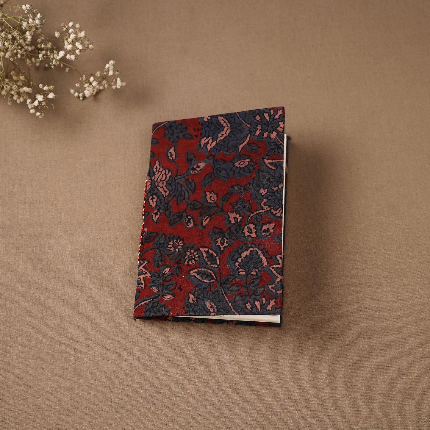 Handmade Paper Notebook in Ajrakh Cover (7 x 5 in) 45
