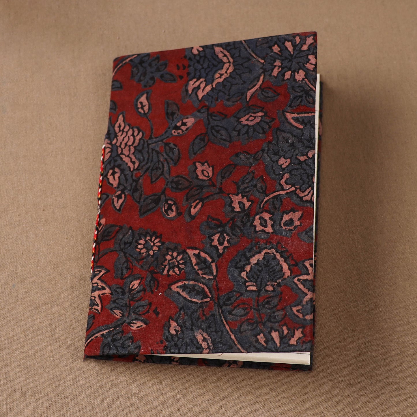 Handmade Paper Notebook in Ajrakh Cover (7 x 5 in) 45