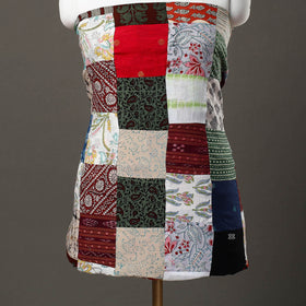 Multicolor - handcrafted patchwork cotton unstitched kurta