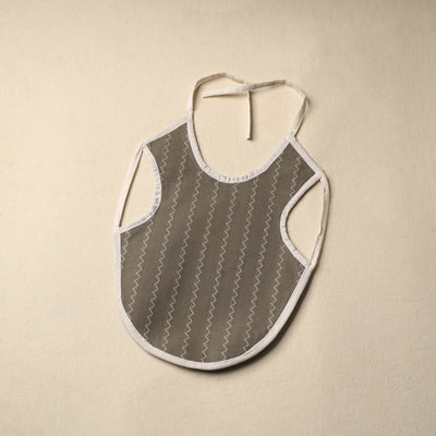 Brown Handmade Cotton Baby Bib
