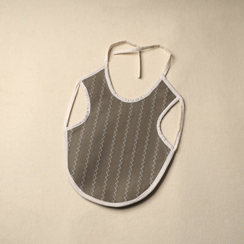 Brown Handmade Cotton Baby Bib