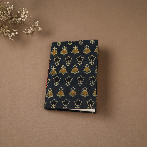 Blue - Handmade Paper Notebook in Ajrakh Cover (7 x 5 in) 44